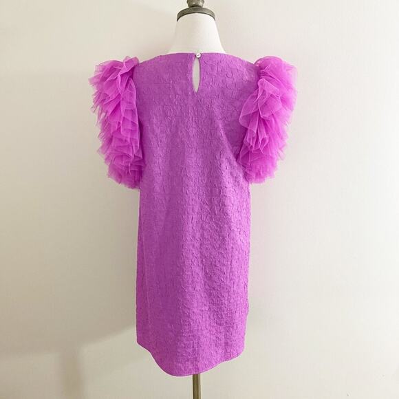 NWT Entro Orchid Ruffle Obsessed Dress Women's Size Small Shift Dress - Picture 4 of 6